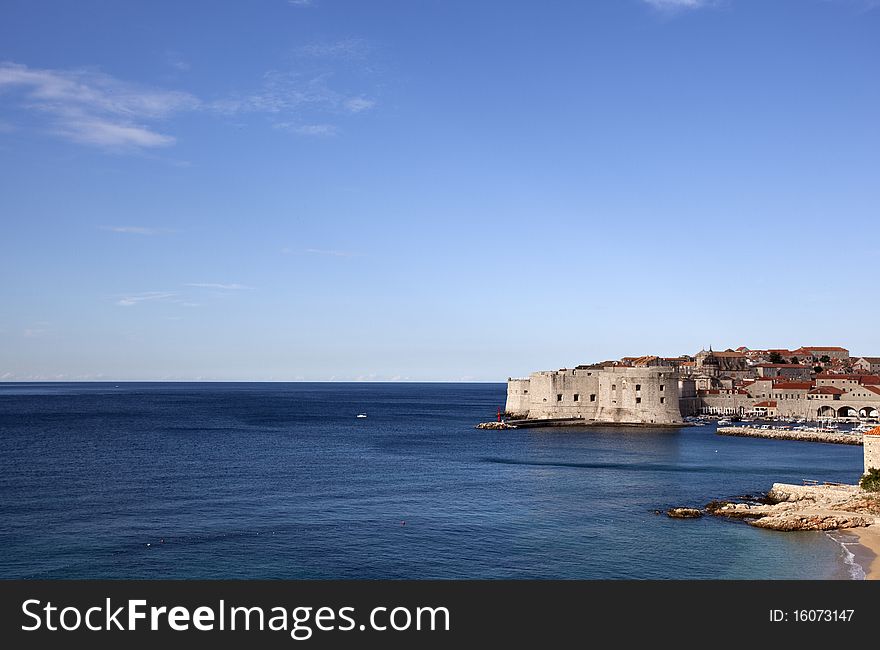 Postcard view of Dubrovnik