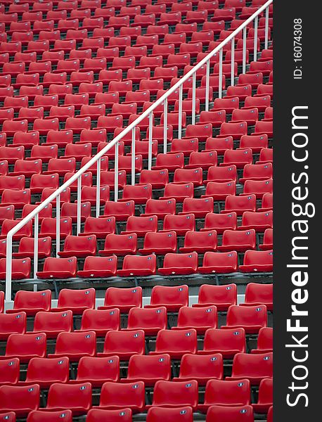 Bench Seat of Weifang football field. Bench Seat of Weifang football field.