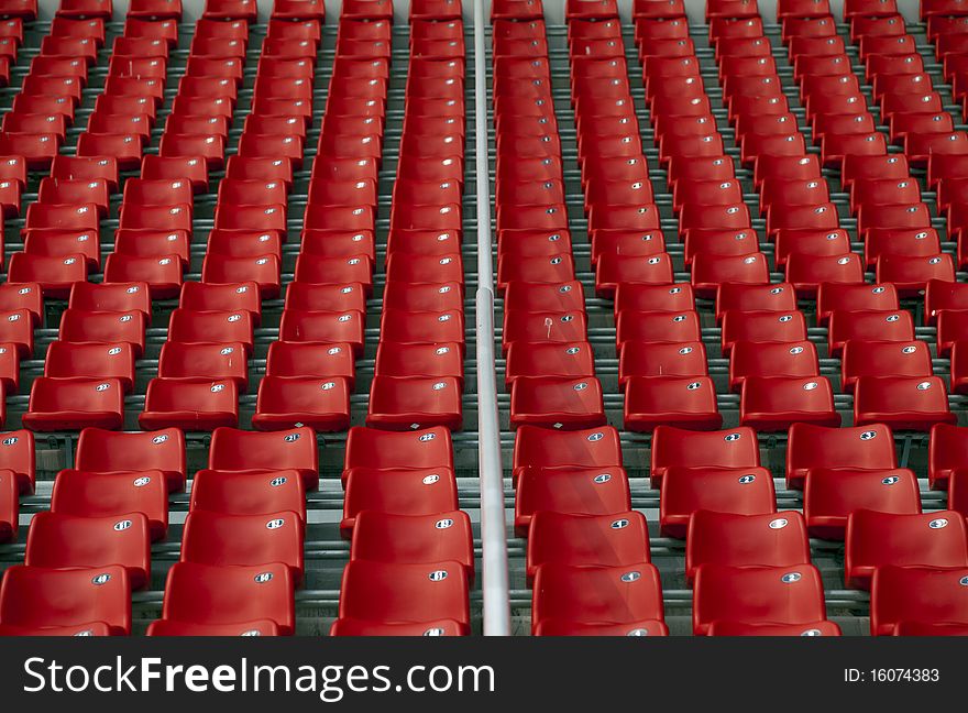 Bench Seat of Weifang football field. Bench Seat of Weifang football field.