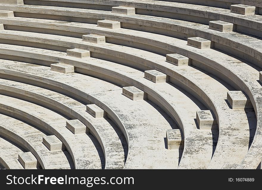Rows of amphitheater - entertainment background