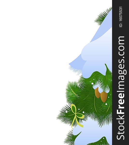 Festive background with Christmas Tree and free space for text. Festive background with Christmas Tree and free space for text