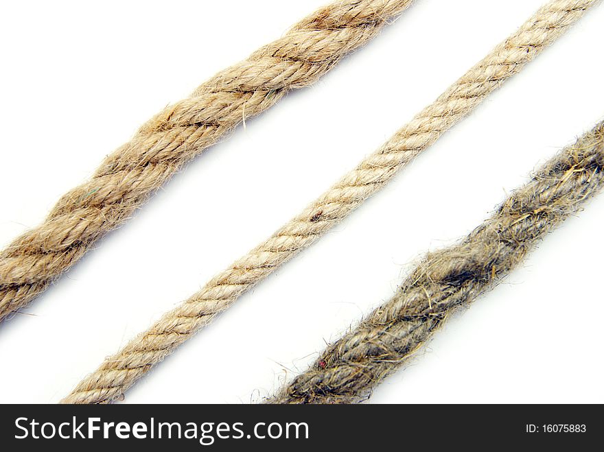 Rope isolated on a white background