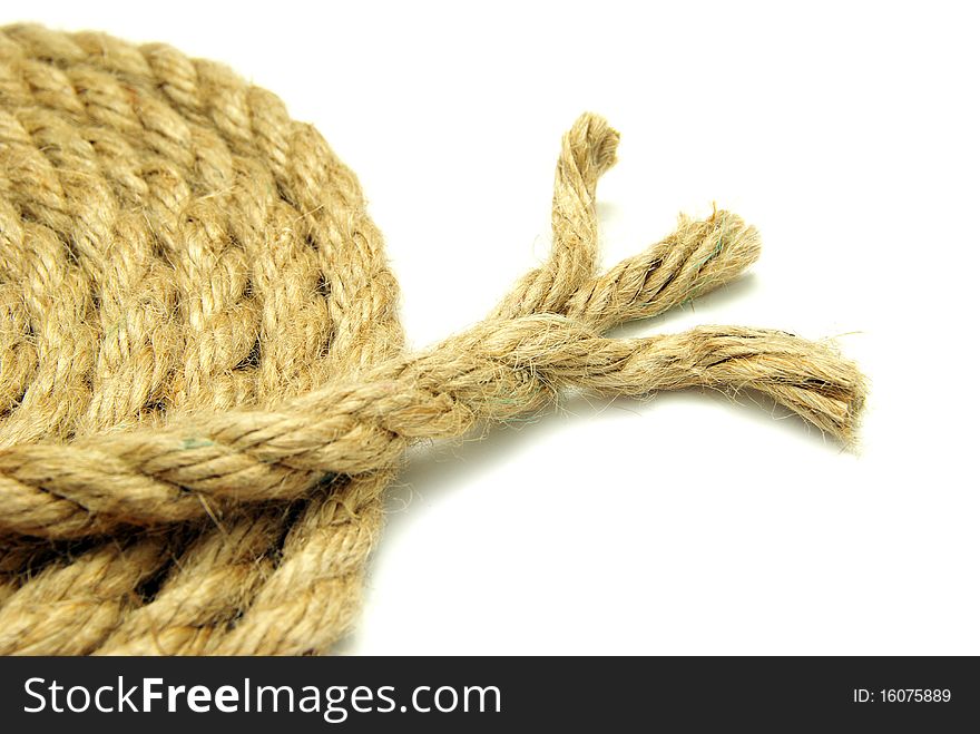 Rope isolated on a white background
