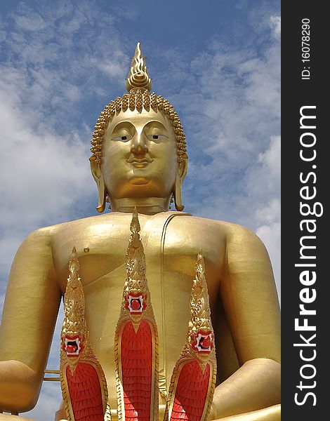 Image of Praputhamahanavamintra Bigest Buddha image Angthong Thailand