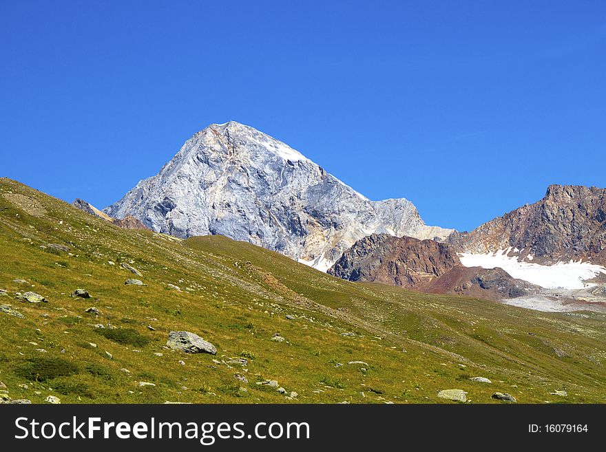 Refuge at the foot of the Great ZebrÃ¹ in Valtellina. Refuge at the foot of the Great ZebrÃ¹ in Valtellina