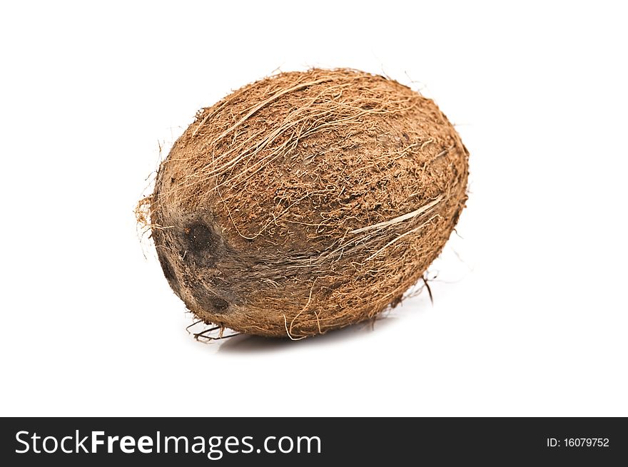 Coco nut isolated on white