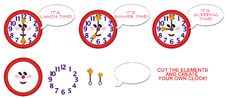 Clock For Children Stock Image