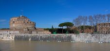 Castle Sant Angelo In Rom Stock Images