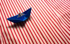Blue Paper Boat Stock Photos Blue Paper Boat Stock Photos