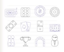 Gambling And Casino Icons Royalty Free Stock Photo Gambling And Casino Icons Royalty Free Stock Photo