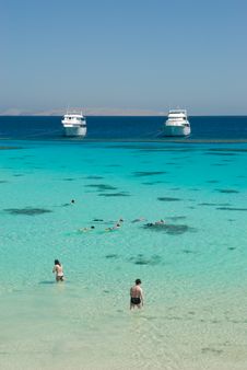 Free Snorkellers In Tropical Sea Stock Photography - 16089762