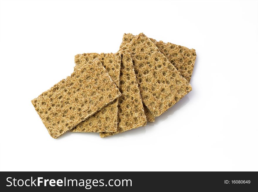 Crispbread On White