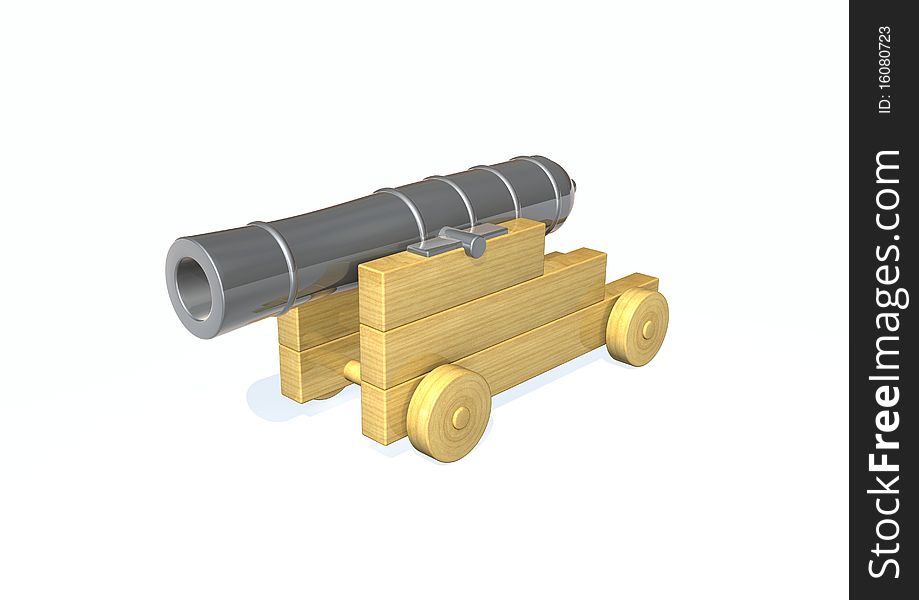 3d render image of a old Artillery