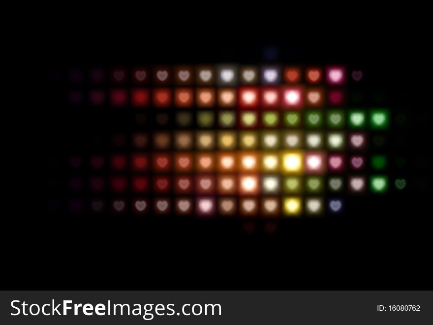 Modern abstract background with light hearts. Modern abstract background with light hearts