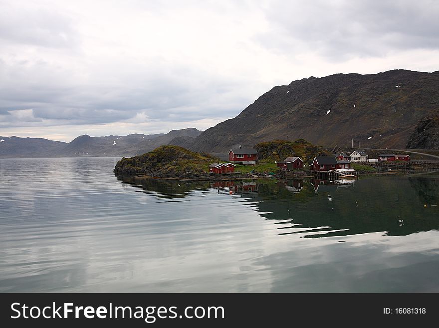 View over a Norwegian fjord