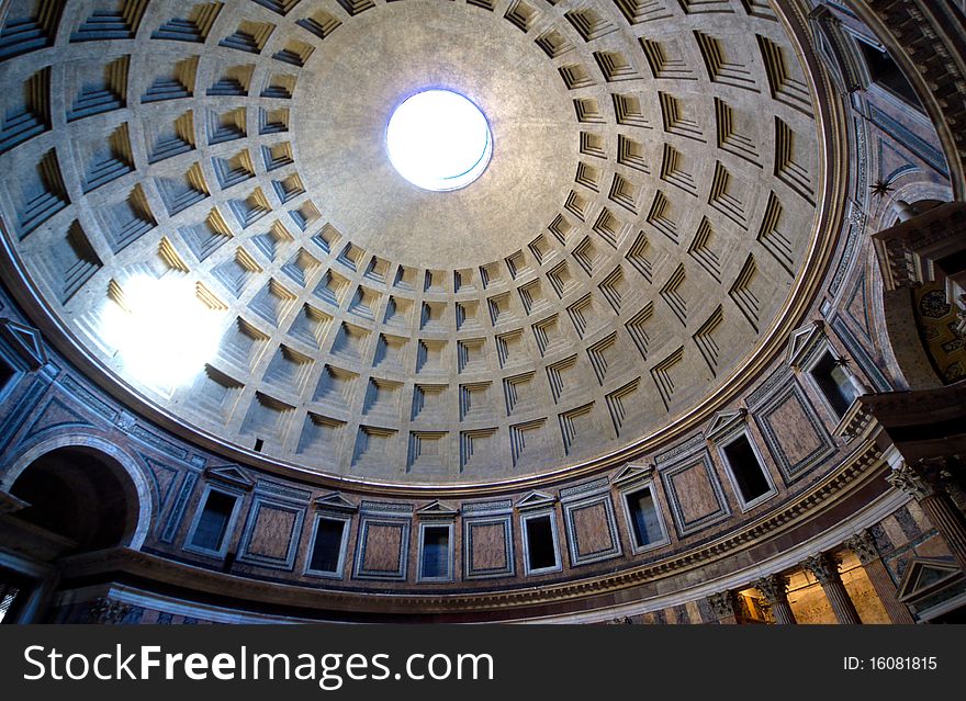 Inside The Pantheon, Rome, Italy