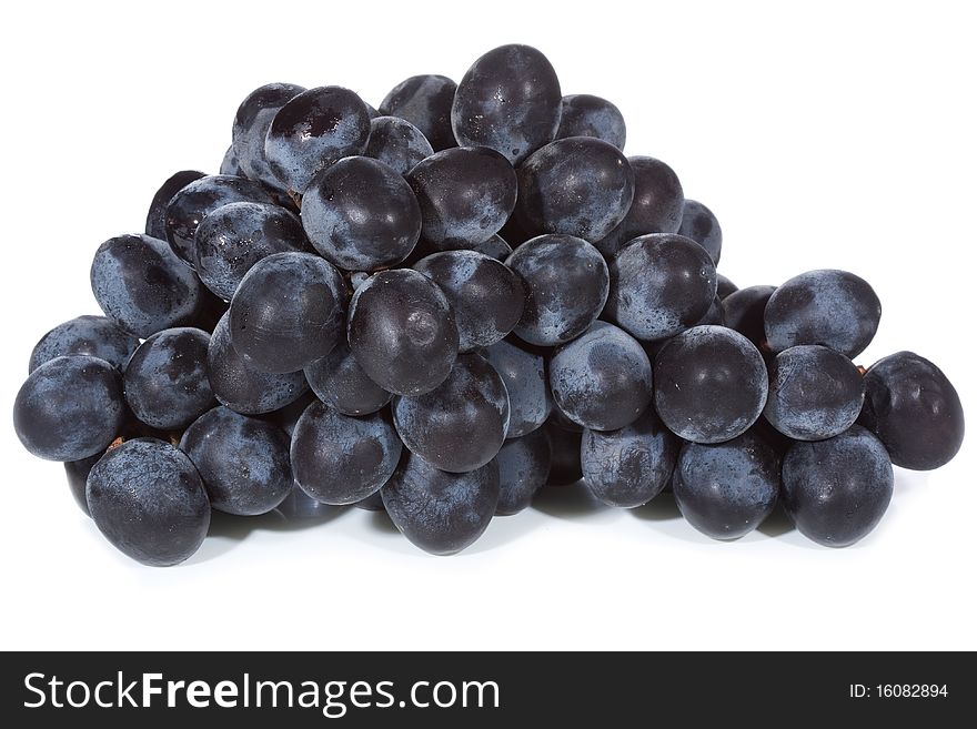 Fresh grape on white background