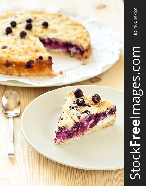 Slice Of Black Currant Pie