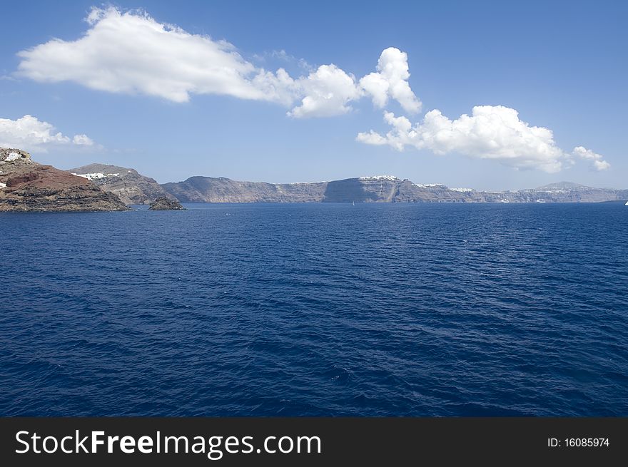 Gorgeous view of romantic Santorini