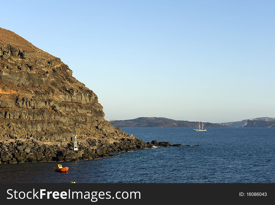 Gorgeous view of romantic Santorini