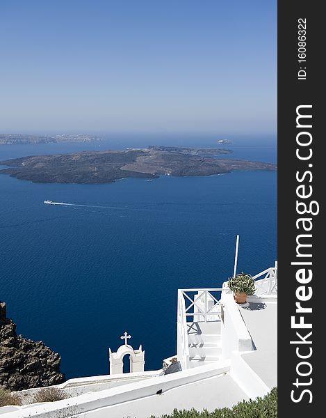 Church bells on Santorini island