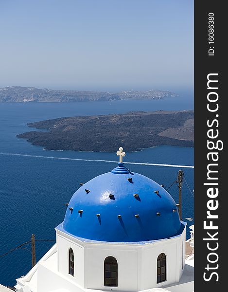 Church bells on Santorini island