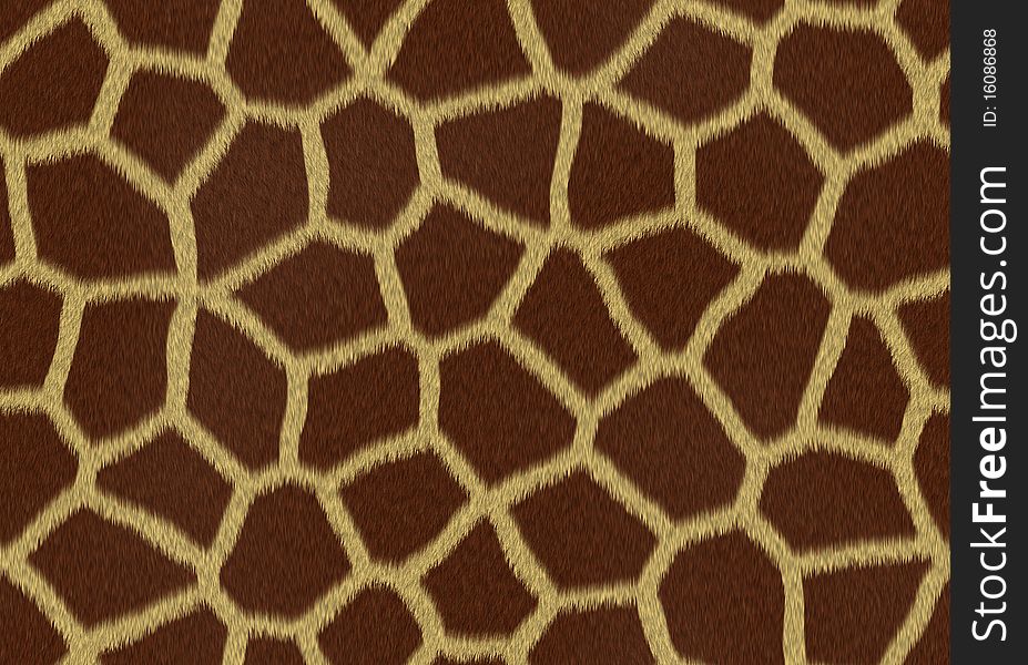 Giraffe skin texture. Seamless pattern.