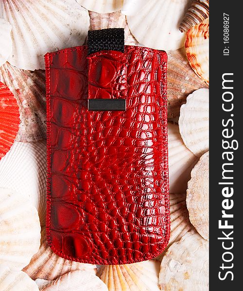 Red case for mobile phone