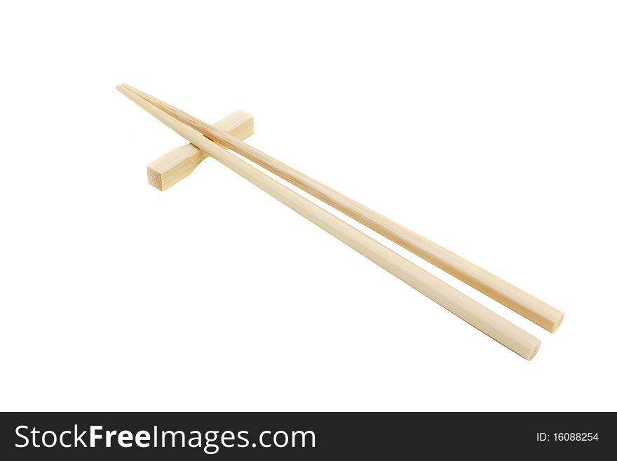 Chopsticks isolated on white background