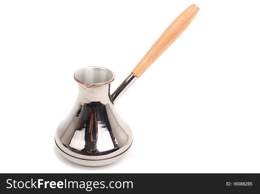 Old coffee maker isolated on a white background