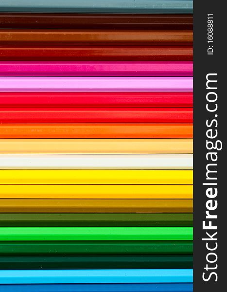 Color background of colored pencils