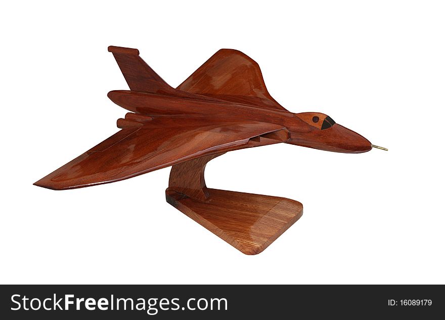 A Wooden Model of a Vulcan Aircraft. A Wooden Model of a Vulcan Aircraft.