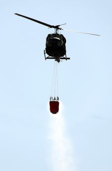 Fire Helicopter Royalty Free Stock Images
