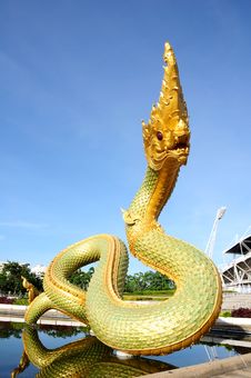 Serpent Above The Pool With Blue Sky. Stock Image Serpent Above The Pool With Blue Sky. Stock Image