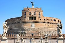 Castel Sant  Angelo In Rome, Italy Royalty Free Stock Photos