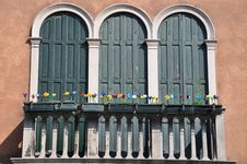Balcony In Murano Island, Venice Stock Photo Balcony In Murano Island, Venice Stock Photo