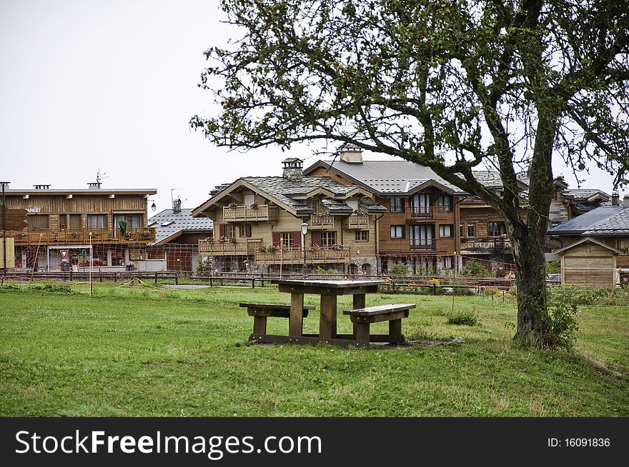 The Small Village Of Le Praz