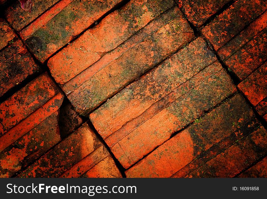 Red brick wall,possible use to background