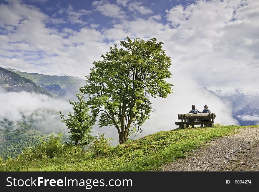 This image shows a view of the Vanoise National Park