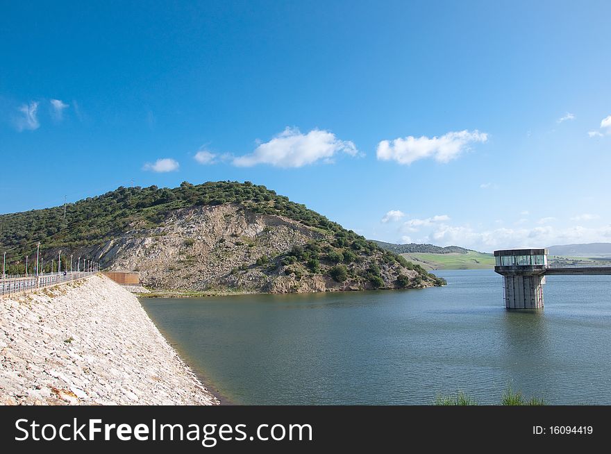 Reservoir of Gadalcacin, lake and water