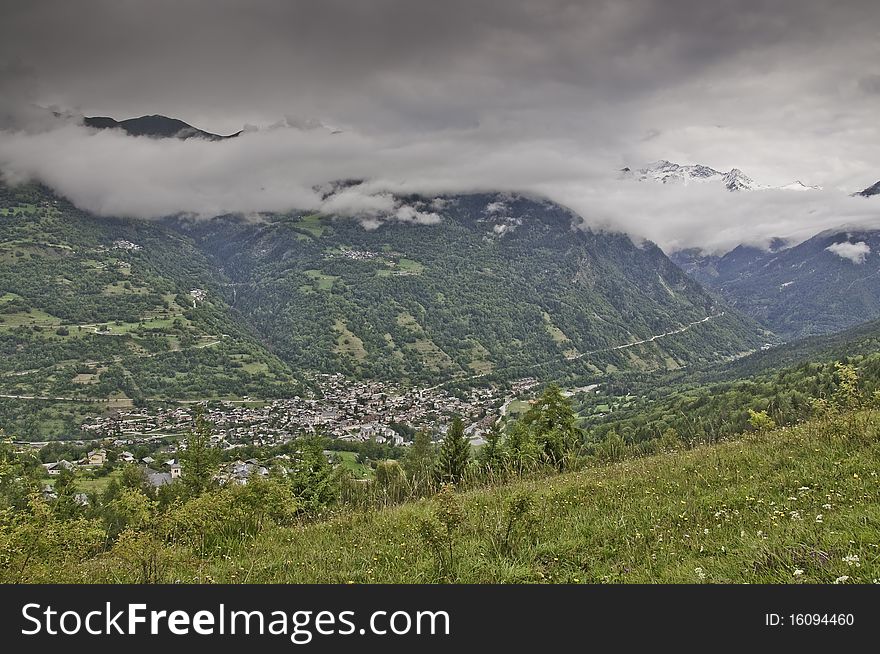 This image shows a view of the Vanoise National Park