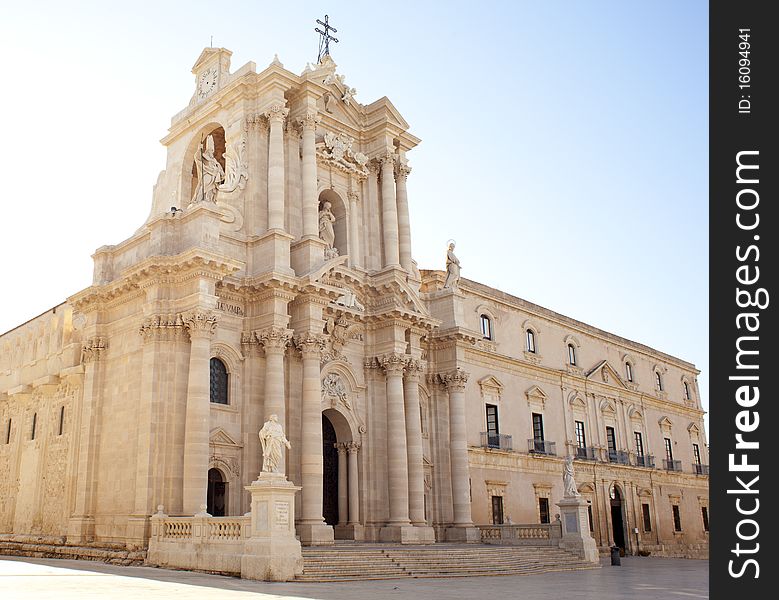 View of The Siracusa Cathedral