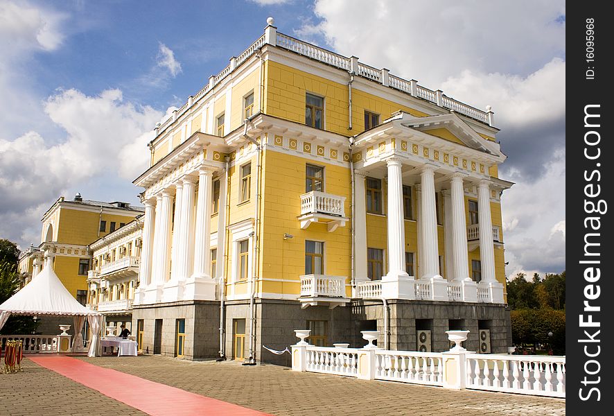 Palace in Arkhangelskoe manor, Russia.