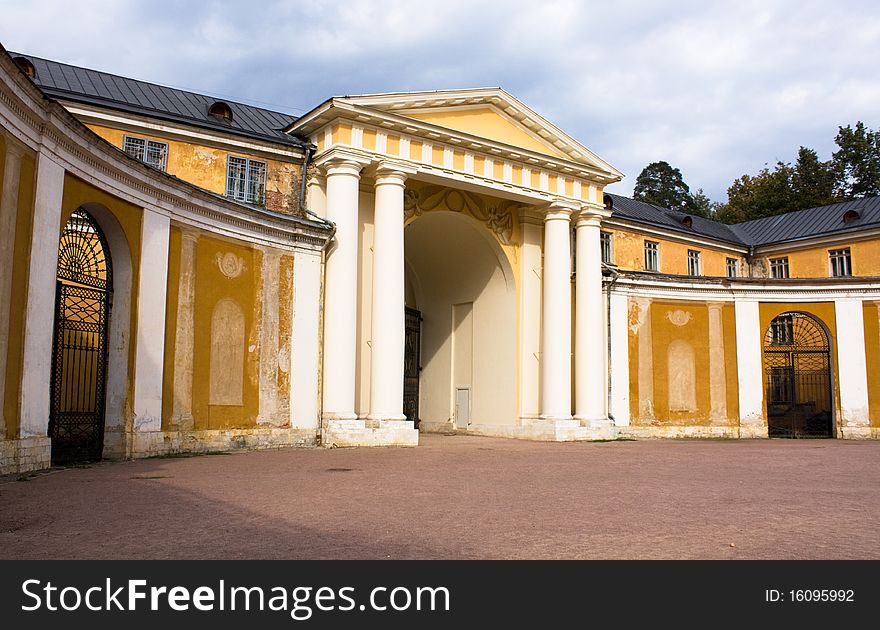 Palace in Arkhangelskoe manor, Russia.