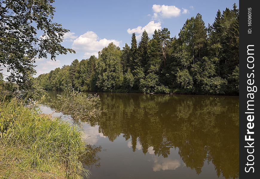 The river Chusovaja. Sverdlovsk area. A landscape..