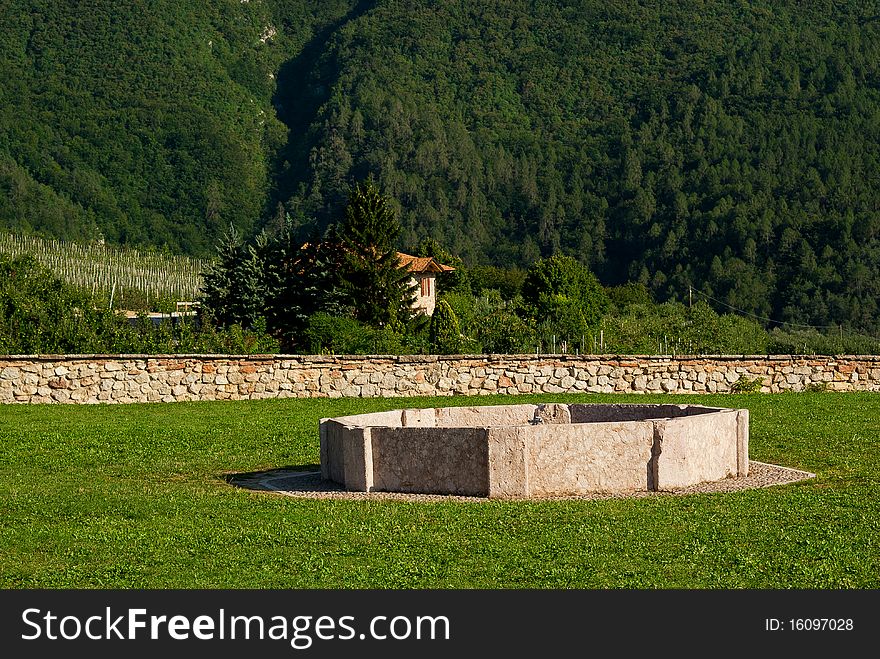 Rear Garden Of Thun Castle