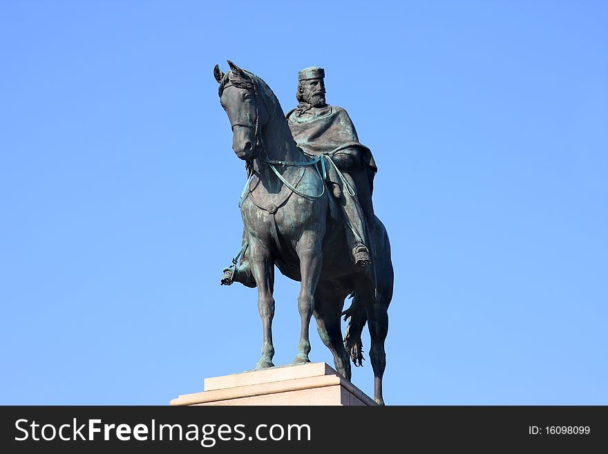 Monument a Giuseppe Garibaldi ï¿½ Gianicolo in Roma, Italia