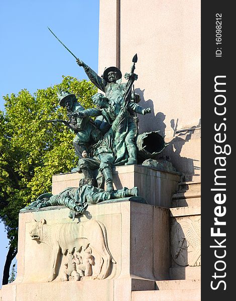 Monument a Giuseppe Garibaldi ï¿½ Gianicolo in Roma, Italia