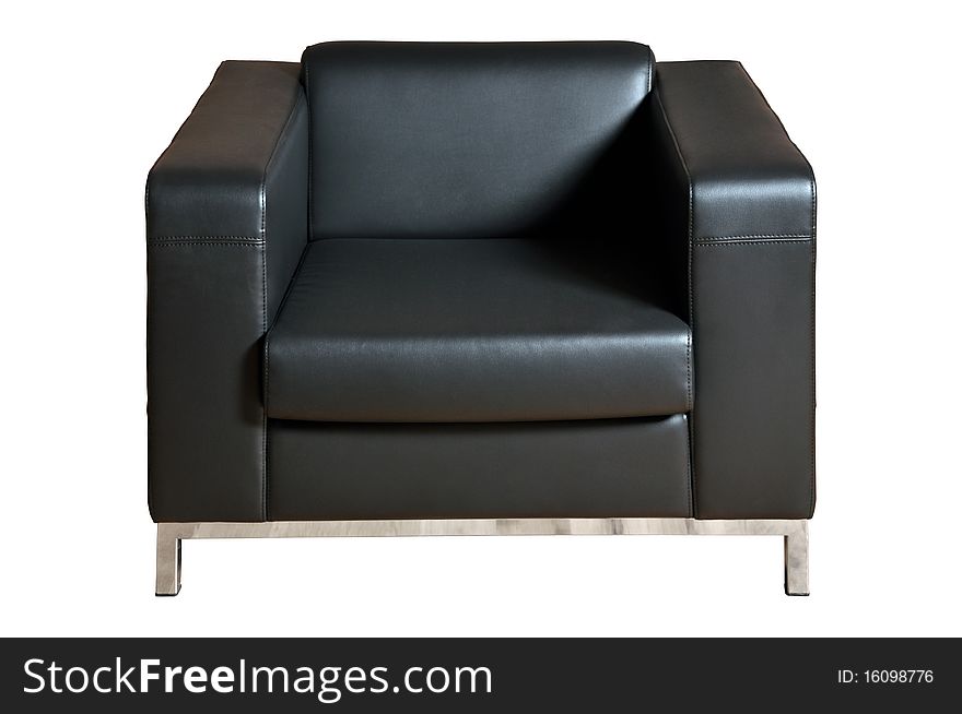 Black seat isolated on white background. Black seat isolated on white background