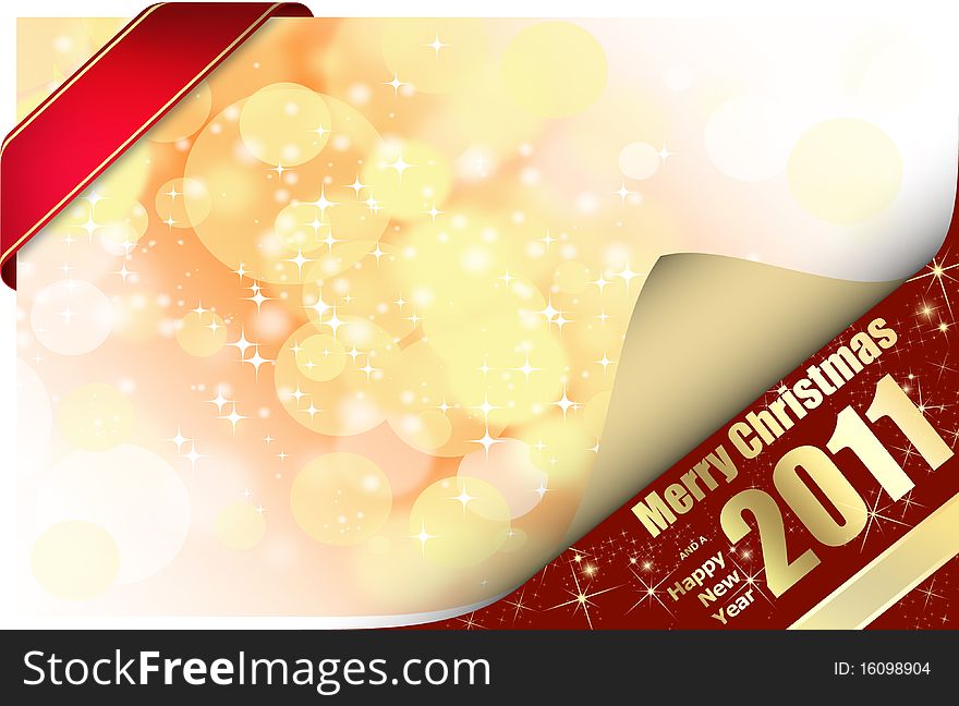 Illustration Christmas greeting card to write your text